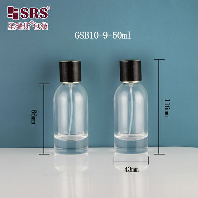 खरीदें बोस्टन आकार पारदर्शी इत्र सुगंध खाली 50ml ग्लास स्प्रे बोतल online manufacture