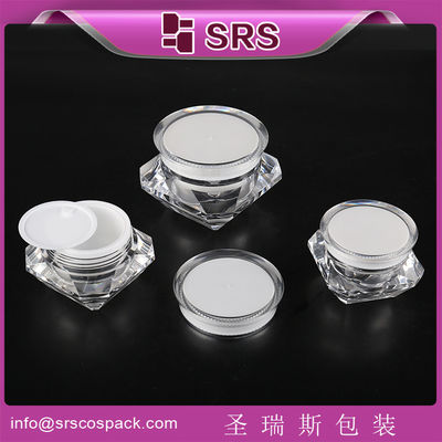 खरीदें SRS चीन निर्माता थोक 5ml 15ml 30ml 50ml प्लास्टिक क्रीम एक्रिलिक हीरा जार online manufacture