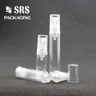 खरीदें यात्रा आकार पॉकेट प्लास्टिक एएस पारदर्शी airless 5ml सीरम बोतल online manufacture