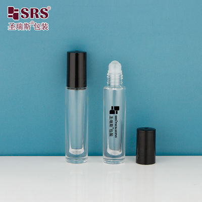 खरीदें GB1-5ML मिनी प्यारा उच्च अंत मोटी तल पारदर्शी स्पष्ट रोल पर बोतल के लिए आवश्यक तेल इत्र गोल आवेदक online manufacture