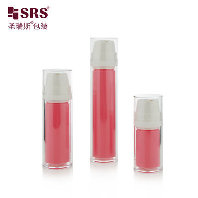 खरीदें SRSA404 15ml 30ml 50ml Double Wall Clear AS Plastic Cosmetic Lotion Foundation Bottle Customized online manufacture