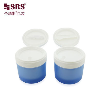 खरीदें SRS1 120g 150g Luxury Empty Toner Pads Plastic Double Wall PP PCR Jar With Flip Cap Tweezer and Spoon online manufacture