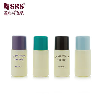 खरीदना थोक कस्टम लोगो 50ml/70ml बदलने योग्य रोल ऑन बोतल खाली रोलरबॉल पैकेजिंग डिओडोरेंट और आवश्यक तेल के लिए online manufacture
