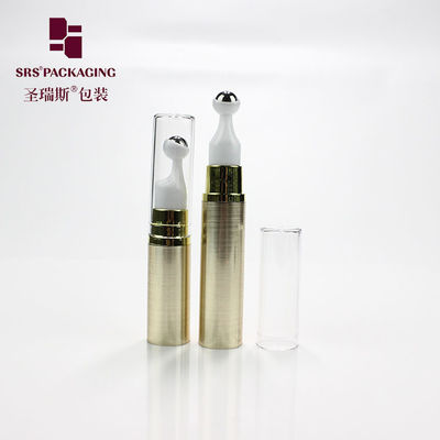 खरीदें मिनी गोल खाली प्लास्टिक रोलर बॉल त्वचा देखभाल 5ml हवा रहित पंप बोतल online manufacture
