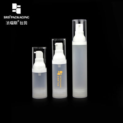 खरीदें 15ml 30ml 50ml प्लास्टिक पीपी कॉस्मेटिक खाली हवा रहित पंप सीरम बोतल online manufacture