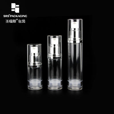 खरीदें एएस पारदर्शी 15ml 30ml 50ml कॉस्मेटिक प्लास्टिक हवा रहित पंप खाली बोतल online manufacture