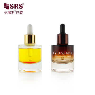 30ml 1 औंस खाली कॉस्मेटिक परफ्यूम सीरम ग्लास ड्रॉपर बोतल पाइपेट के साथ