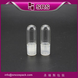 SRS poluar खाली 3ml ग्लास आवश्यक तेल पैकेजिंग, नमूना प्लास्टिक ढक्कन के साथ बोतल पर रोल