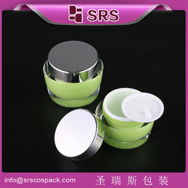 J041 15ml 30ml 50ml गोल प्लास्टिक के जार थोक बिक्री