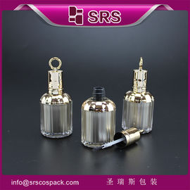 SRS गर्म बिक्री खाली 8ml प्लास्टिक पक्षी पिंजरे के आकार की नाखून जेल बोतल टोपी और ब्रश के साथ