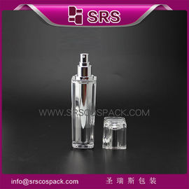 पंप के साथ स्पष्ट लोशन बोतल L054 15ml 30ml 50ml 100ml प्लास्टिक क्रीम बोतल