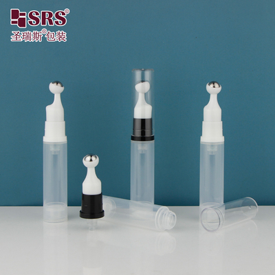 खाली कॉस्मेटिक एयरलेस प्रेस स्टाइल रोलर मालिश 10ml रोल ऑन बोतल