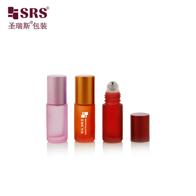 4ml 8ml 10ml खाली कॉस्मेटिक पैकेजिंग आवश्यक तेल रोलर ग्लास 5ml रोल ऑन बोतल