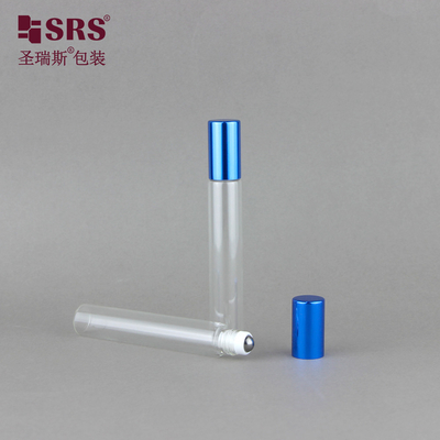 खाली कॉस्मेटिक पैकेजिंग 1/3 औंस ग्लास बोतल आवश्यक तेल रोलर बोतलें 10ml