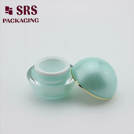 J010 हल्का हरा डबल दीवार ऐक्रेलिक क्रीम जार खाली SRS 15g 30g 50g