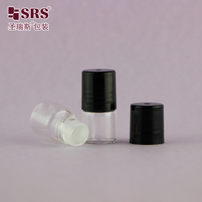 BLP-1ML No Leakage Parfume Sample Roll On Glass container bottle for Chic Storage (बीएलपी-1 एमएल) कोई रिसाव नहीं होने वाला गंधक नमूना ग्लास कंटेनर की बोतल पर रोल करें