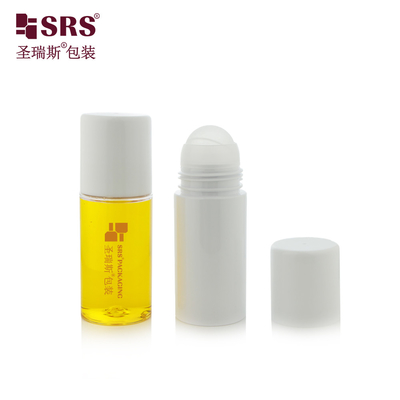 PET43 130ML 170ML रोल-ऑन डिओडोरेंट जेल एप्लीकेटर के लिए प्लास्टिक बॉल पीईटी रोल ऑन बोतल
