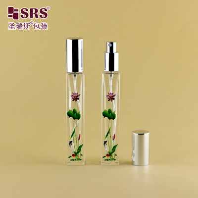 GSB2-10ML वर्ग लक्जरी उच्च अंत मोटी तल स्पष्ट पारदर्शी ग्लास बोतल स्प्रेयर सुगंध के लिए ठीक मिस्ट