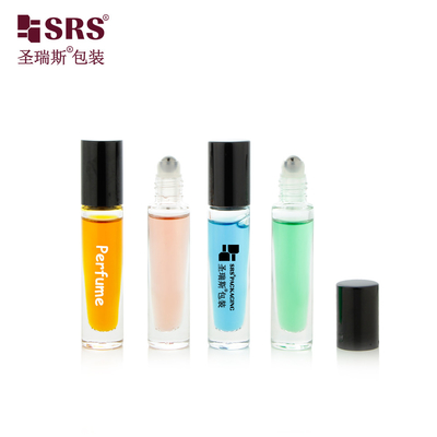 GB1-5ML यात्रा आकार प्यारा पॉकेट गोल लघु ग्लास रोल पर बोतल के लिए नाखून तेल कॉस्मेटिक पैकेजिंग