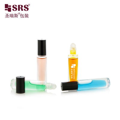 GB1-5ML गोल उच्च गुणवत्ता वाले बिना रिसाव आवश्यक तेल रोलर बॉल बोतल प्लास्टिक टोपी के साथ आवेदक