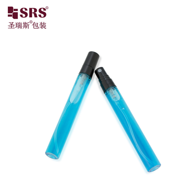 BLPP-10ML पॉकेट साइज मिनी क्यूट हाई डिज़ाइन क्लियर ट्रांसपेरेंट ग्लास ट्यूब स्प्रे पंप बोतल के लिए परफ्यूम