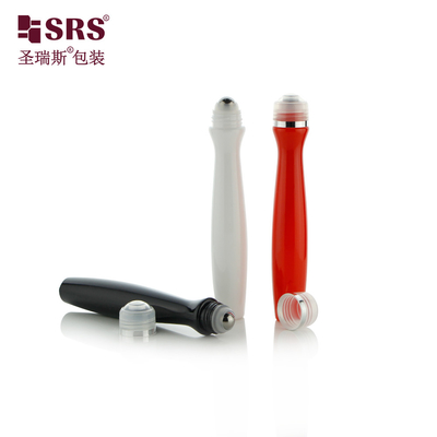 SRS8447-15ML खाली कस्टम रंग प्लास्टिक रोलर स्टील बॉल आँख जेल के लिए रेडियन आकार अद्वितीय डिजाइन PETG सामग्री आवेदक