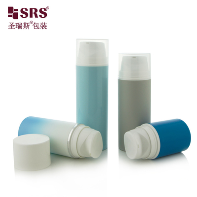 PA601 30ml,50ml,80ml,100ml,120ml,150ml,200ml खाली स्नैप ऑन स्टाइल वैक्यूम सिंगल वॉल इंजेक्शन कलर फाउंडेशन लोशन एयरलेस पंप प्लास्टिक पीपी पीसीआर बोतल