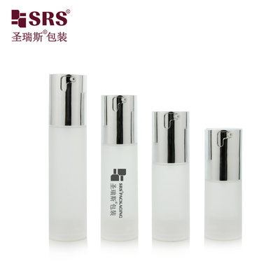 TA023 20ml 30ml 40ml 50ml चमकदार मैट इन मोल्ड इंजेक्शन क्लियर फ्रॉस्टेड पीपी पीसीआर एयरलेस बोतल फाउंडेशन कॉस्मेटिक पैकेजिंग के लिए