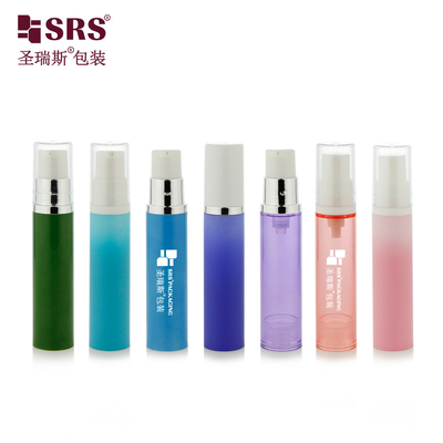 A003 5ml 10ml 12ml 15ml अनुकूलन मुद्रण सजावट फेशियल सीरम के लिए प्लास्टिक वायुहीन पंप बोतल