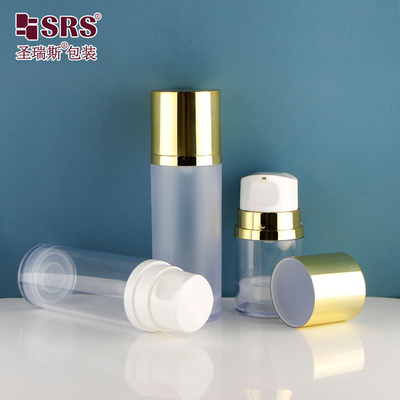 A0215 50ml 120ml 150ml खाली प्लास्टिक स्टाइलिश टिकाऊ के रूप में वैक्यूम एयरलेस लोशन बोतल इनडोर और आउटडोर उपयोग के लिए एकदम सही है
