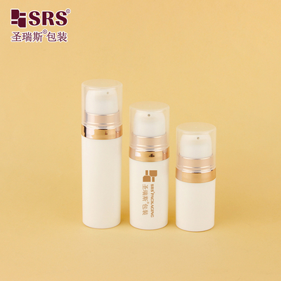 A028 5ml 10ml 15ml 20ml खाली गोल पीपी पुनर्नवीनीकरण सामग्री जेब फेशियल जेल एयरलेस पंप बोतल नमूना इंजेक्शन रंग अनुकूलन