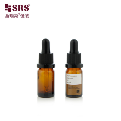 D012 Economical Semi Transparent Colored Glass Dropper Bottle For Perfume Oil Skincare Body Serum Packaging