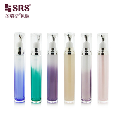 LR001-15ML लक्जरी हाई एंड डबल वॉल ऐक्रेलिक बोतल आंख सीरम अनुकूलन रंग बोतलें जिंक आवेदक के साथ