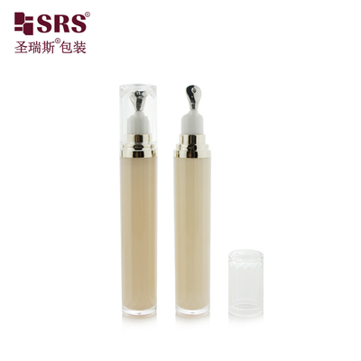 LR001-15ML चित्रित कस्टम रंग लक्जरी स्पष्ट एक्रिलिक आँख सीरम बोतल पैकेजिंग कॉस्मेटिक