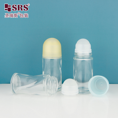 BLPG-B 50ml नया आगमन खाली अनोखा डिज़ाइन ग्लास रोल ऑन डिओडोरेंट बोतल अनुकूलन कंटेनर