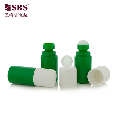 आरपीपीसी1-60ML एंटी-इटच जेल मालिश रोलर बॉल बोतल प्रिंट लोगो सीआरसी कोई रिसाव नहीं ग्रीन पैकेजिंग