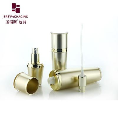 L036 SRS निर्माता थोक 15ml 30ml 50ml 80ml 120ml सुनहरा लक्जरी खाली कॉस्मेटिक ऐक्रेलिक