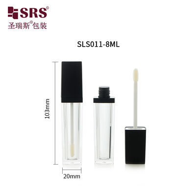 SLS011-8ML Square Luxury Portable Empty Lip Gloss Liquid Highlight Bottle Applicator