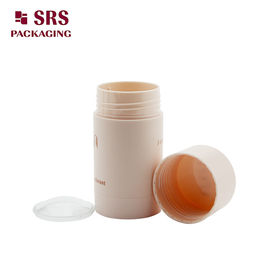 इंजेक्शन रंग गोल आकार प्लास्टिक की डिओडोरेंट स्टिक कंटेनर खाली 30g 50g 75g