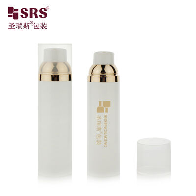 PA0202A 30ml 50ml 75ml 100ml Injection Custom Color Glossy Silk Screen Printing Airless Bottle For Foundation