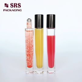 10ml पारदर्शी मोटी दीवार कांच रोलर धातु गेंद बोतल खाली लक्जरी सुगंधित तेल की बोतल