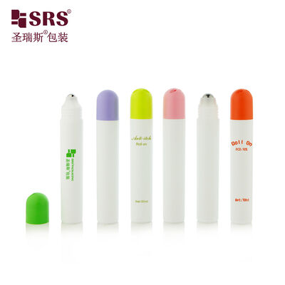 RPPF 1 oz 30ml Plastic PP PCR Recycled Roll On Bottle With Dome Cap For Cooling Gel