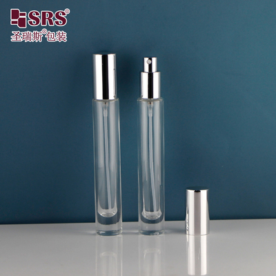 गोल मोटी दीवार इत्र सुगंध खाली ग्लास स्प्रे बोतल 10ml