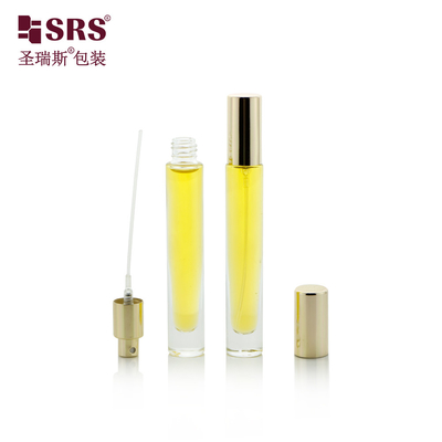 गोल लक्जरी खाली कॉस्मेटिक परफ्यूम सुगंध यात्रा स्प्रे बोतल 10ml