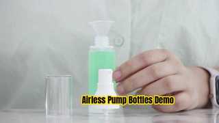 PA029 15ml 30ml 50ml खाली पीपी प्लास्टिक पारभासी वायुहीन प्लास्टिक पंप बोतलें डेमो